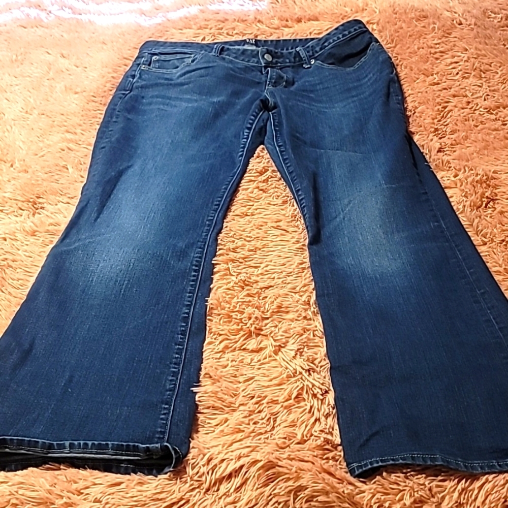 GAP long and lean jeans.  Size 14 regular